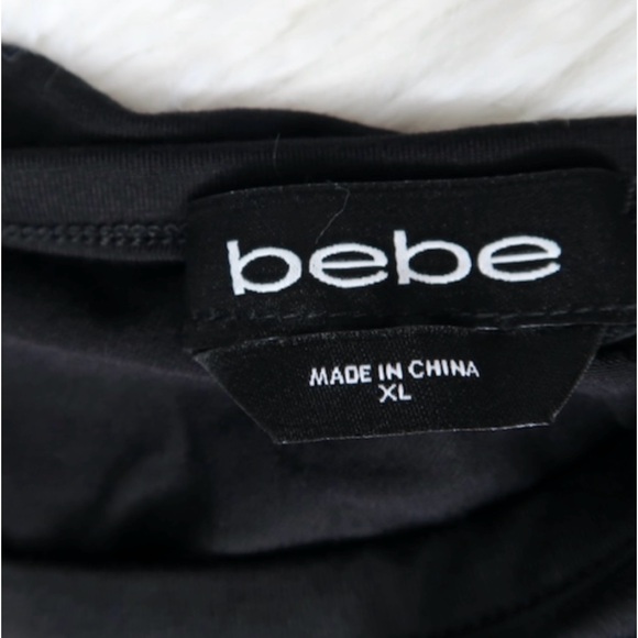 Bebe Rhinestone Cold Shoulder Top - Picture 5 of 8